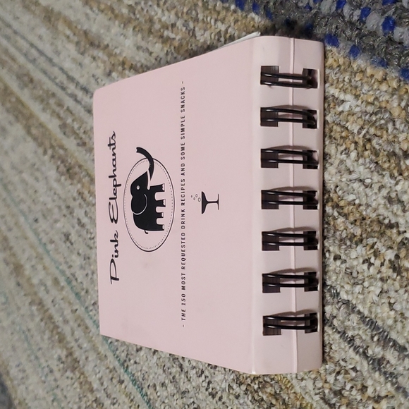 Egg & Dart Pink Elephants Spiral Bound Drink Recipes 2011 First Edition - Picture 2 of 7